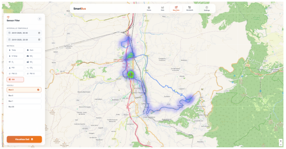 Anteprima della Dashboard